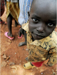 Close up of a Kenyan child