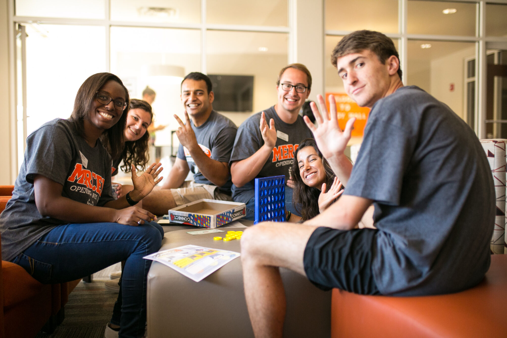 Student volunteers on Opening Day