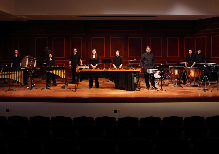 Students on Stage