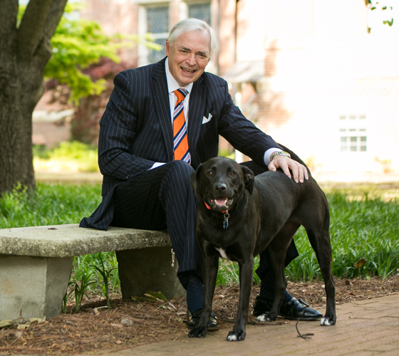 President Underwood with his dog Cricket