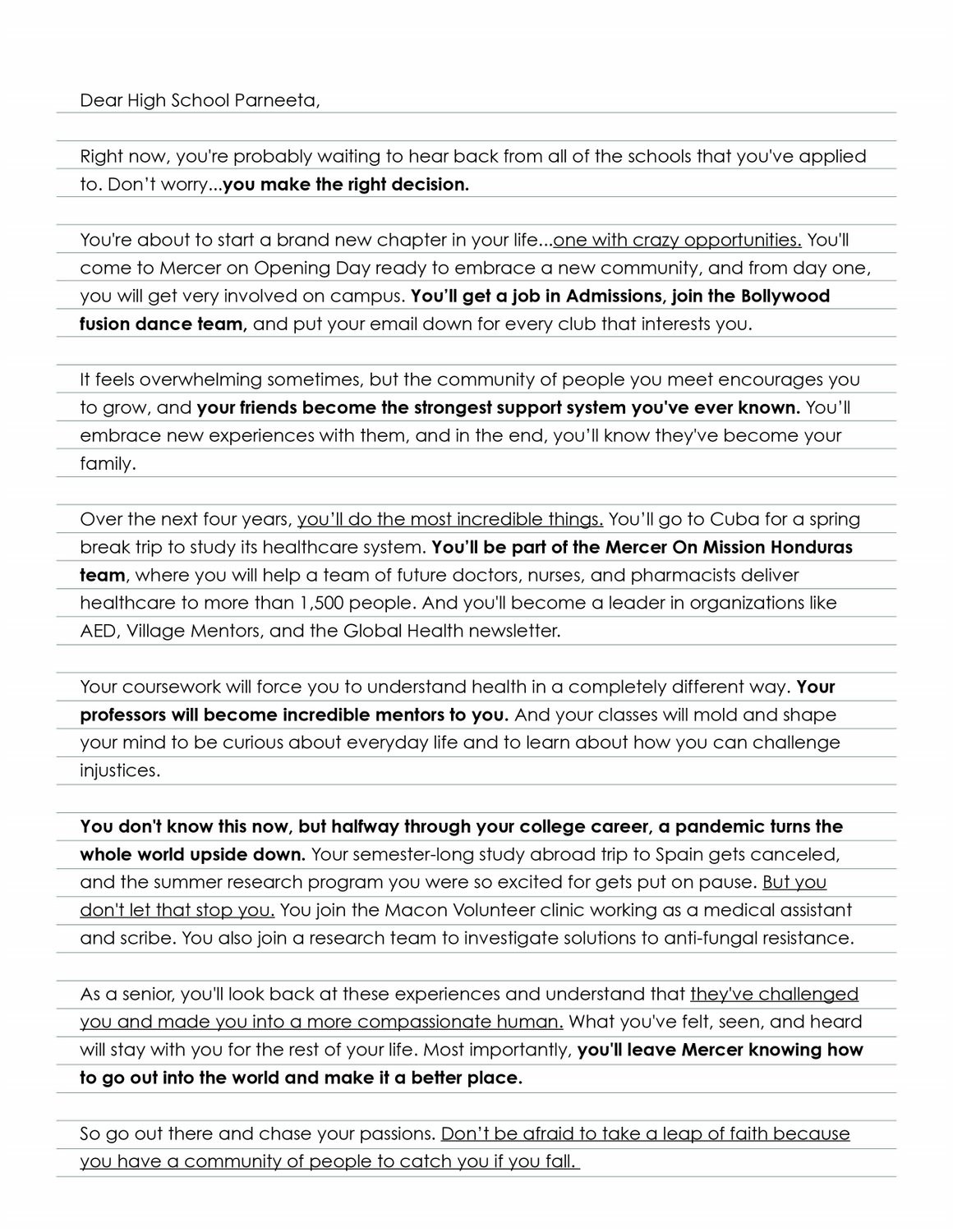 How to Enter Senior Year Coursework