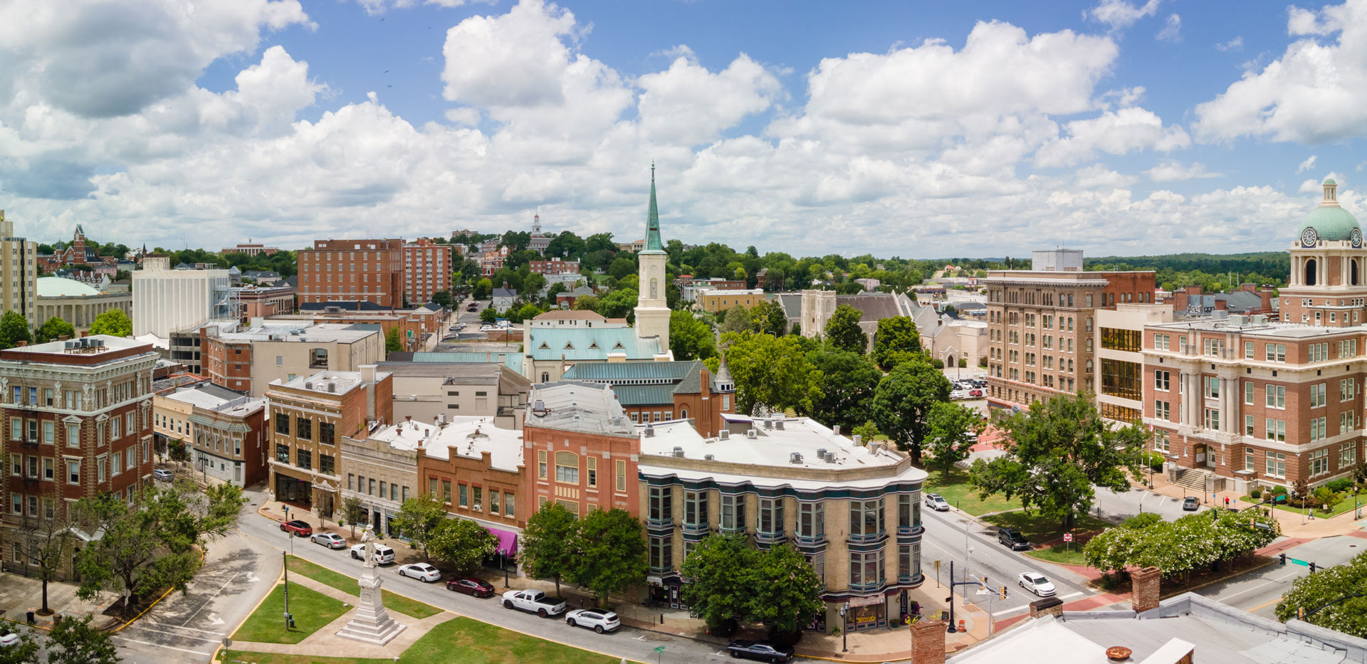 Scenic shot of downtown Macon
