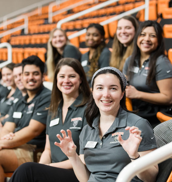 A group of Mercer admissions counselors